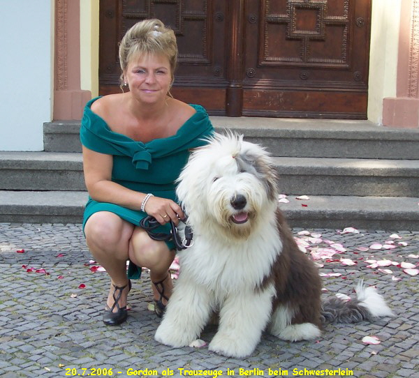 20.7.2006 - Gordon als Trauzeuge in Berlin beim Schwesterlein