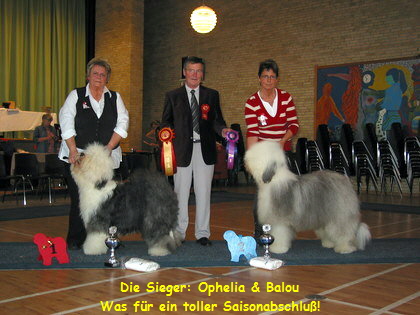 Die Sieger: Ophelia & Balou
Was fr ein toller Saisonabschlu!