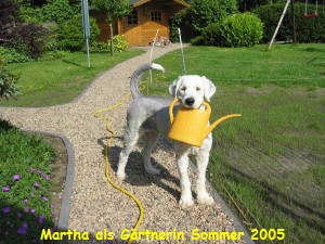 Martha als Grtnerin Sommer 2005