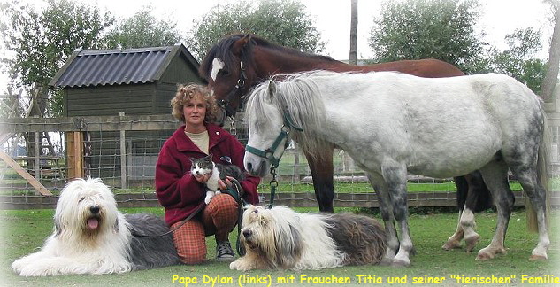 Papa Dylan mit Familie