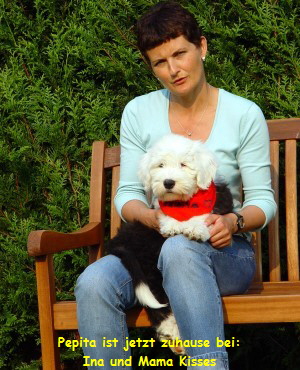 Pepita ist jetzt zuhause bei:
Ina und Mama Kisses