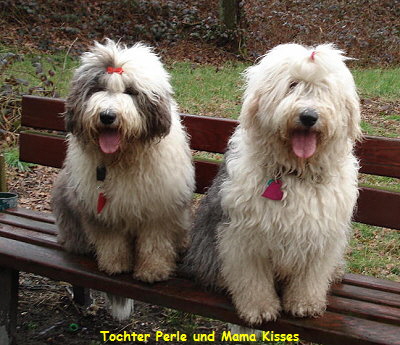 Tochter Perle und Mama Kisses