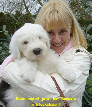 Robin wohnt jetzt bei Manuela
in Stockelsdorf!
