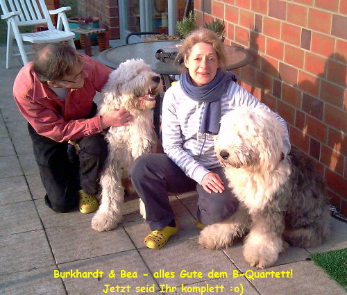 Burkhardt & Bea - alles Gute dem B-Quartett!
Jetzt seid Ihr komplett :o)