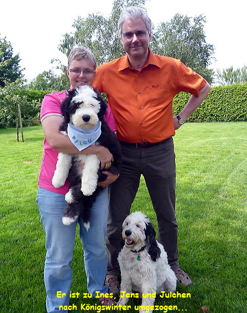 Er ist zu Ines, Jens und Julchen
nach Knigswinter umgezogen...