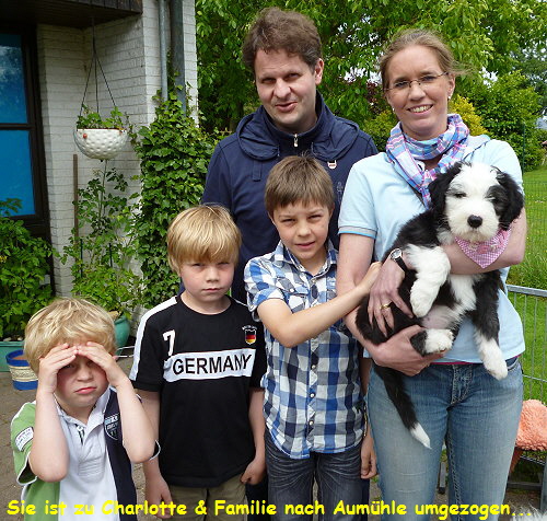 Sie ist zu Charlotte & Familie nach Aumhle umgezogen...
