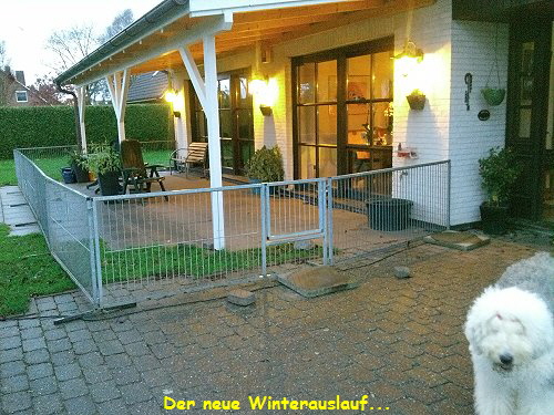 Der neue Winterauslauf...