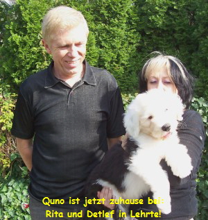 Quno ist jetzt zuhause bei:
Rita und Detlef in Lehrte!