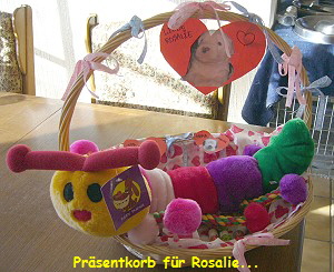 Pr�sentkorb f�r Rosalie...