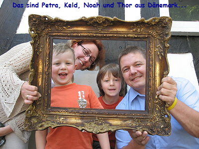 Das sind Petra, Keld, Noah und Thor aus D�nemark...